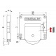 J6 FURNITURE FITTING SET FOR SLIDING DOOR CABINET SLIDING DOORS m.006 / 50kg